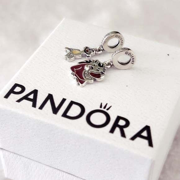 PANDORA Disney The Lion King Timon & Pumbaa Splittable Dangle Charm w/box - Picture 5 of 5